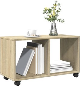 vidaXL Ντουλάπι Τροχήλατο Sonoma Δρυς 72x33x42,5 εκ. Επεξ. Ξύλο