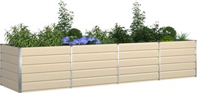 vidaXL Γλάστρα Ελεφαντόδοντο 385 x 100 x 75 εκ Επικαλυμμένος Χάλυβας