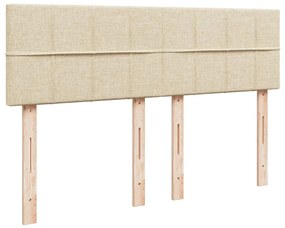 Κρεβάτι Boxspring με Στρώμα Κρεμ 160x200 εκ. Υφασμάτινο 3288244