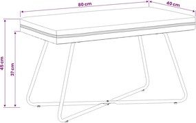 vidaXL παγκάκι Μονόχρωμο Θαλασσί 80 x 40 x 45 εκ. Βελούδο