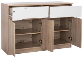 ΜΠΟΥΦΕΣ JOLENE HM2234.02 2 ΣΥΡΤΑΡΙΑ &amp; 4 ΠΟΡΤΕΣ SONAMA 120X40X80εκ.