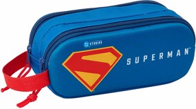 Κασετίνα Superman Μπλε 21 x 8 x 6 cm