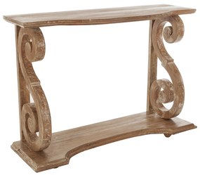 Artekko Magnus Ξύλινη Σκαλιστή Κονσόλα σε Φυσικό Χρώμα (120x40x87)cm Artekko 667-4024