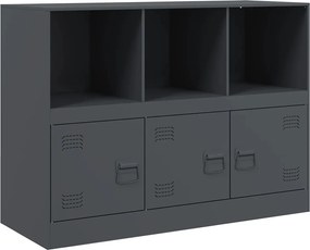 vidaXL Μπουφές Ανθρακί 99x39x73 εκ. από Ατσάλι