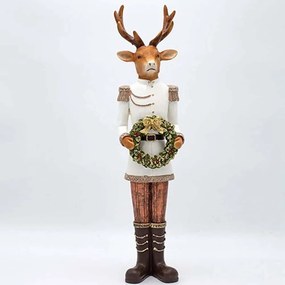 Χριστουγεννιάτικη Διακοσμητική Φιγούρα Τάρανδου 600-47119 41,5cm Multi