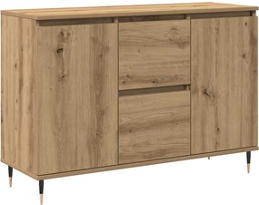 vidaXL Πλαϊνό γραφείο με συρτάρι Artisan Oak 101,5 x 35 x 70 εκ