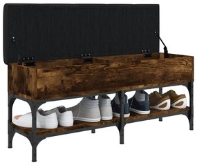 vidaXL Παπουτσοθήκη Καπνιστή Δρυς 102x32x45 εκ. από Επεξεργασμένο Ξύλο