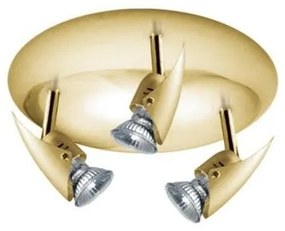 Σποτ Φωτιστικό Οροφής GU10 3φωτο ALIEN ΦOS_ME-17-01005-9-Χρυσό 17-01005-9