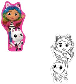 Παζλ Χρωματισμού Με 52 Κομμάτια 2 Όψεων Luna Toys Gabbys Dollhouse