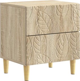 vidaXL Κομοδίνο 2 τμχ. Sonoma Δρυς 43 x 34,5 x 48 εκ
