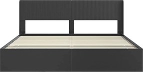vidaXL Καλάθι με αποθήκη και κεφαλάρι Μαύρο 200 x 200 cm