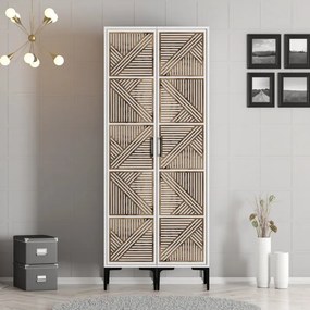 Stewehome Ντουλάπα με δύο πόρτες (PP) 80x47x210 cm