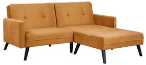 ΚΑΝΑΠΕΣ ΓΩΝΙΑ ΚΡΕΒΑΤΙ LIVIA HM3151.09 ΧΡΥΣΟ ΒΕΛΟΥΔΟ ΜΕ ΥΠΟΠΟΔΙΟ 211X158X83Y εκ.
