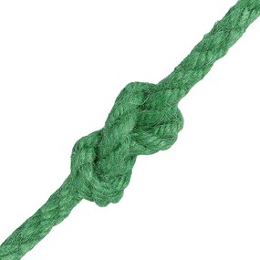 VidaXL Σχοινί Από Τζute 6 mm Πράσινο 100% Τζούτα Tossa