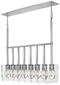 Κρεμαστό Φωτιστικό Οροφής 8xE27 Ludlow Quintiesse Elstead Lighting-QN-LUDLOW8-PN-Νίκελ Ματ QN-LUDLOW8-PN