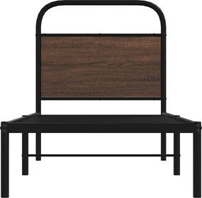 vidaXL Πλαίσιο Κρεβατιού Χωρ. Στρώμα Καφέ Δρυς 80x200εκ Επεξ. Ξύλο