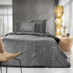 Σεντόνια Brand (Σετ 4τμχ) Carbon Guy Laroche Υπέρδιπλo 240x265cm 100% Βαμβακερή Φανέλα