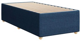 vidaXL Σκελετός Κρεβατιού Χωρίς Στρώμα Μπλε 100x200 εκ. Υφασμάτινο