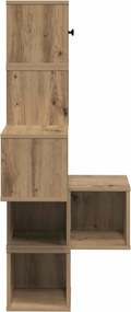 vidaXL Ράφι Γωνίας Τοίχου Artisan Δρυς 48 x 48 x 120 εκ.
