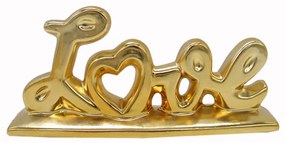 Διακοσμητικό Love Κεραμικό Χρυσό Art Et Lumiere 25,5x11εκ. 10518