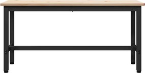 vidaXL Καθίσματα Τραπεζιού 2 pcs Φυσικό 100 x 32,5 x 49 εκ