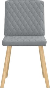vidaXL Καρέκλες Τραπεζαρίας 4 τεμ Αν. Γκρι Υφασμάτινες