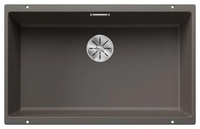 Blanco Subline-U 700-U Volcano Grey SILGRANIT™ PuraDur™ Γρανιτένιος Νεροχύτης Υποκαθήμενος με 1 Γούρνα 73x46 cm