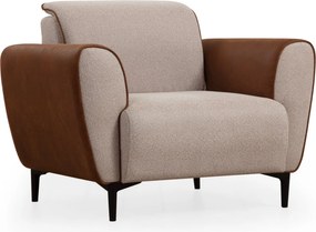 Πολυθρόνα Μπεζ/Κανελί 100x85x85cm AREN