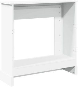 vidaXL Πλαίσιο Τζακιού Λευκό 90x30x90 εκ. από Επεξ. Ξύλο
