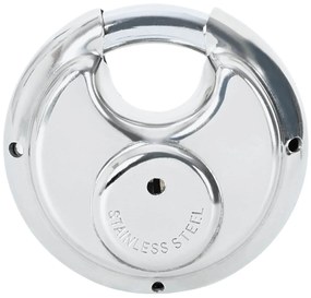 vidaXL Κλειδώματα Discus με Κλειδιά Ασημί Ανοξείδωτο ατσάλι