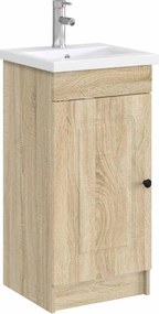 vidaXL Λεκάνη μπάνιου Χρωμέ 42 x 40 x 16,5 εκ Μέταλλο