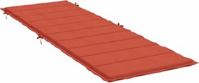 vidaXL Μαξιλάρι Ξαπλώστρας Κόκκινο 186x58x4 εκ. Ύφασμα