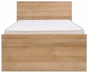 Κρεβάτι Boston AK103, Μονόκλινο, Ανοιχτό καφέ, 90x200, Πλαστικοποιημένη μοριοσανίδα, 95x205x81cm, 30 kg | Epipla1.gr