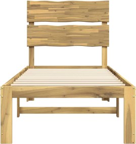 vidaXL Μονό Κρεβάτι με Κεφαλάρι ROSTOCK Λευκό 75 x 190 cm