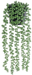 Τεχνητό Κρεμαστό Φυτό Lover's Tears 20878 Φ12x40cm Green GloboStar Polyethylene