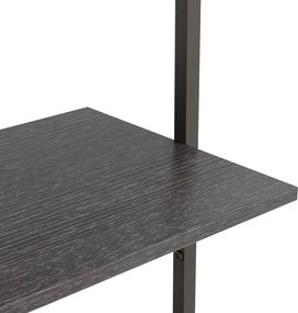 vidaXL Ραφιέρα Κεκλιμένη 4 Επιπέδων Μαύρη 64 x 35 x 152,5 εκ.