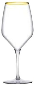 Ποτήρι Κρασιού Golden Touch Napa SP440329G6GD 360ml Clear-Gold Espiel Glass
