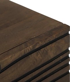 vidaXL Κομοδίνο Καρυδιά 50 x 33 x 60 εκ Επεξεργασμένο Ξύλο