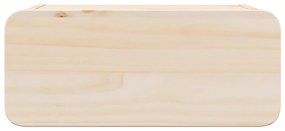 vidaXL Κομοδίνο με συρτάρι Καφέ 39 x 34 x 16.5 εκ. Μασίφ ξύλο πεύκου