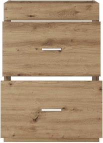 vidaXL Ντουλάπι Κάτω από τον Νιπτήρα Artisan Δρυς 56 x 37,5 x 81 εκ