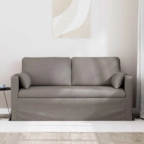 vidaXL Καναπές 140cm Taupe Μέταλλο