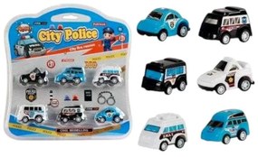 Σετ mini αυτοκινητάκια - Police - 6pcs - 265-9C