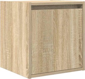 vidaXL Κομοδίνα Επιτοίχια Sonoma Δρυς 38x34x40 εκ.