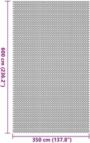 vidaXL Χαλκάκι Σκηνής Πράσινο 600 x 350 εκ Πολυεστέρας