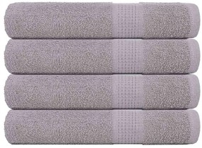vidaXL Πετσέτες 4 τεμάχια Γκρι 100x200 εκ. 360 γρ/μ² 100% βαμβάκι