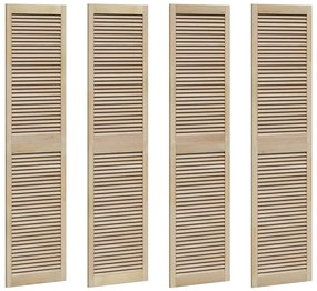 vidaXL Πόρτες Ντουλάπας Other με πόρτα 4 pcs Καφέ 201 x 49.5 x 2.1 εκ
