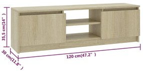 ΈΠΙΠΛΟ ΤΗΛΕΟΡΑΣΗΣ SONOMA ΔΡΥΣ 120X30X35,5 ΕΚ. ΑΠΟ ΜΟΡΙΟΣΑΝΙΔΑ 800570