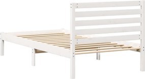 vidaXL Σκελετός Κρεβατιού Λευκό 80 x 200 cm Στερεά ξυλεία πεύκου