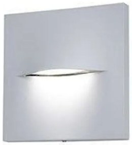 Fos Me Φωτιστικό Επιτοίχιο LED 3W 4000K Αλουμινίου 14x14x1.5cm IP65 Γκρι 17-04687-10