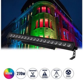 Επαγγελματική Μπάρα Φωτισμού Wall Washer LED 18*15W 4in1 TRITON 51141 Globostar 51141